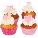 FunCakes FunCakes Sugar Decoration Baby Pink Set/12