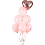 Balloons 30 cm, Mom to Be, Pastel Pale Pink 1pkt/6pc.