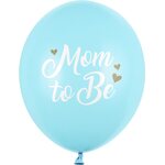 Balloons 30 cm, Mom to Be, Pastel Light Blue 1pkt/6pc.