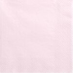 Napkins, 3 layers, light powder pink, 33x33cm: 1pkt/20pc.