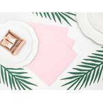 Napkins, 3 layers, light powder pink, 33x33cm: 1pkt/20pc.