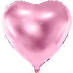 Foil Balloon Heart, 45cm, light pink