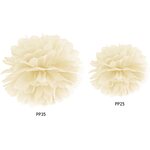 Tissue paper Pompom, cream, 35cm