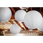 Paper lantern, white, 20cm