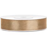 Satin Ribbon, light gold, 12mm/25m