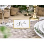 Place cards - Frame, gold, 9.5x5.5cm 1pkt/10pc.