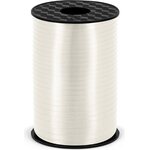 Plastic ribbon, white, 5mm/225m