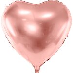 Foil Balloon Heart, 45cm, rose gold