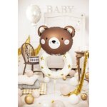 Foil balloon Teddy rattle, 61x88 cm, mix