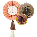 Decorative Rosettes Leo, mix, 26-43 cm 1pkt/3pc.