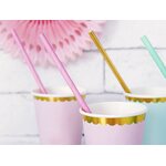 Paper Straws, light pink, 19.5cm 1pkt/10pc.