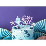 Toppers Narwhal, mix, 10-15.5cm 1pkt/4pc.