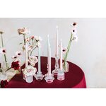 Taper candle, matt, dusty rose, 24cm 1pkt/10pc.