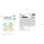 Eco Balloons 30 cm, Daisy, mix: 1pkt/5pc.