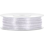 Satin Ribbon, white, 3mm/50m