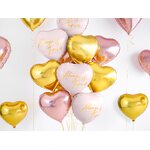 Foil Balloon Heart, 45cm, rose gold