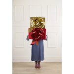 DIY decorative bow, red, 40 cm