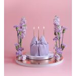 Plain birthday candles, rose gold, 14 cm: 1pkt/12pc.