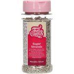 FunCakes Sugar Strands Metallic Silver 80 g