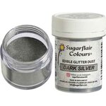 Sugarflair Edible Lustre Dark Silver, 10g