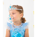 Princess outfits, silver and blue, 9 pieces.