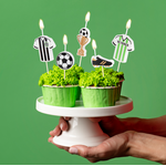 Football birthday candles 5 pcs. set