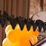 Halloween Bats wreath, black, 260 cm