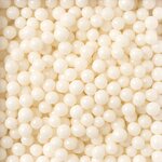 Decora 100 G MAXI SUGAR PEARLS SHINY WHITE 7 MM