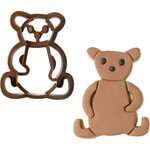 Decora TEDDY BEAR PLASTIC COOKIE CUTTER