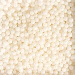 Decora 100 G SUGAR PEARLS SHINY WHITE 5 MM