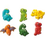 Decora 6 PCS KIT JURASSIC SUGAR DECORATION