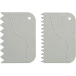 Decora 2 SERRATED SCRAPERS 12 X 8,3 CM IN PLASTIC