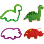 Decora DINO PLASTIC COOKIE CUTTERS SET OF 2