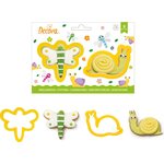 Decora DRAGONFLY AND SNAIL PLASTIC COOKIE CUTTERS SET OF 2