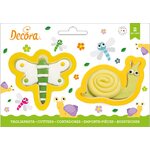 Decora DRAGONFLY AND SNAIL PLASTIC COOKIE CUTTERS SET OF 2