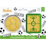 Decora GOAL PLASTIC COOKIE CUTTERS SET OF 2