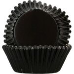 FunCakes Foil Baking Cups Metallic Black pk/48