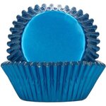 FunCakes Foil Baking Cups Metallic Blue pk/48