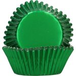 FunCakes Foil Baking Cups Metallic Green pk/48