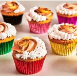 FunCakes Foil Baking Cups Metallic Pink pk/48