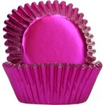 FunCakes Foil Baking Cups Metallic Pink pk/48