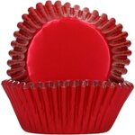 FunCakes Foil Baking Cups Metallic Red pk/48