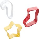 Wilton Cookie Cutter Star-Stocking-Candy Cane Set/3