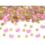 Confetti cannon, stars and cat-shaped confetti, 20cm