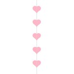 Garland Hearts, pink, 3,5 m