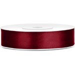 Satin Ribbon, deep red, 12mm/25m