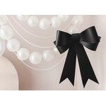 DIY decorative bow, black, 55x71 cm