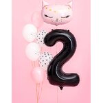 Foil Balloon Number ''2'', 86cm, black