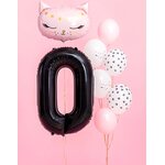 Foil Balloon Number ''0'', 86cm, black