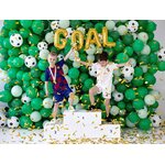 Balloons 30cm, Football, Pure White: 1pkt/6pc.